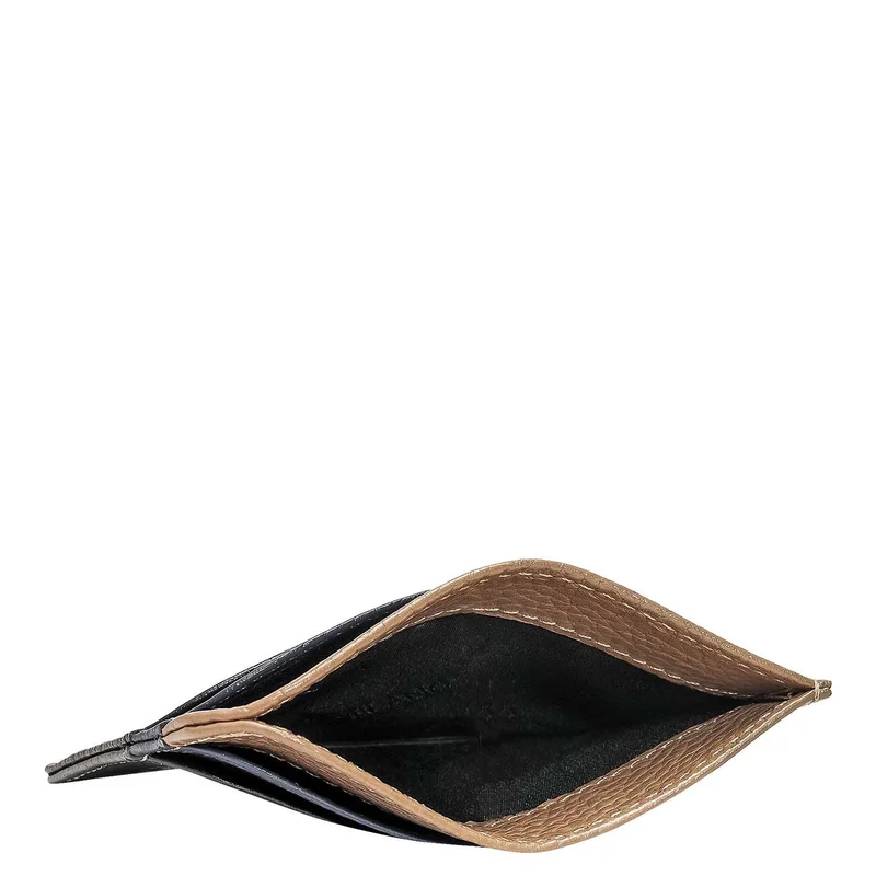 Da Milano Black 5 Slots Leather Card Case - Black  | Best Price UAE